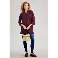 White Stuff Blake Cord Tunic Dark Plum Talla: 10 REGULAR | Manga Larga Outlet | Mujer | Magenta