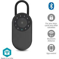 Nedis Smartlife Caja de seguridad inalámbrica para llaves, para exteriores, con Bluetooth, grado de protección IP65, color negro, con acceso inteligente