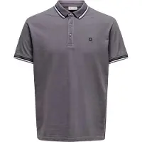 Only & Sons Camiseta 'ONSFletcher' gris oscuro / negro / blanco