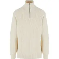 Urban Classics Rib Basic Troyer Whitesand Talla: XXL | Jerséis cuello Alto Outlet | Hombre | Blanco