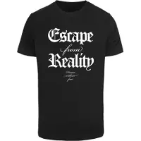 Mister tee Camiseta 'Escape From Reality' negro / blanco