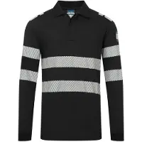 Portwest Camiseta técnica Modaflame Fr - Talla L - Negra -