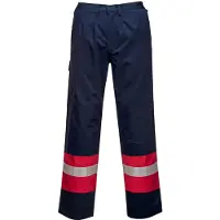 Portwest Pantalón FR56 Bizflame Plus, color azul marino, talla L