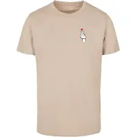 Mister tee Camiseta 'Love Sign' arena / rojo / negro / offwhite