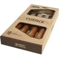 Narex Wood Line Plus Premium Bevel Edge Chisel Set 863202, juego de 4 cinceles, 8-10-16-32 mm