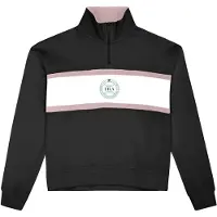 FILA Parella Relaxed Half-zip Sweatshirt Black-bright White Talla: XS | Sudaderas con Capucha Outlet | Mujer | Blanco