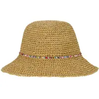 P.A.C. - Lilen Bucket Straw Hat - Sombrero size S/M, beige