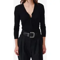 Iro Paris Hallya Top Black Talla: XS | Manga Larga Outlet | Mujer | Negro