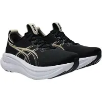 Asics Zapatillas de running 'Gel-Nimbus 28' beige claro / negro