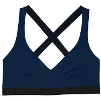 Mymarini - Women's Sport Bra - Parte superior de bikini size M, azul