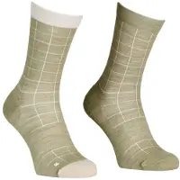 Ortovox - MTB Mid Light Sock - Calcetines de ciclismo size 45-47, oliva/beige