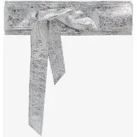 Iro Paris Nera Silver Obi Belt Silver Talla: 70 | Cinturones Outlet | Mujer | Gris
