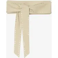 Iro Paris Neraday Obi Belt Beige Studs Talla: 70 | Cinturones Outlet | Mujer | Marrón