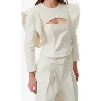 Iro Paris Firma Top Ecru Talla: 36 | Manga Larga Outlet | Mujer | Marrón