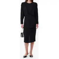 Iro Paris Nicoa Dress Black Talla: 36 | Vestidos Midi Outlet | Mujer | Negro