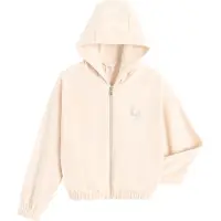 Cool Club Sudadera con cremallera beige claro