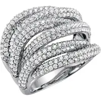 Giorgio Martello Milano Anillo plata / blanco