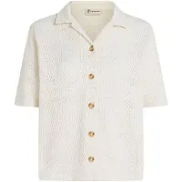 O'Neill - Women's O'Riginals Crochet Shirt - Blusa size L, blanco