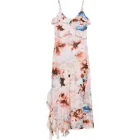 Desigual Vestido azul / talco / rojo