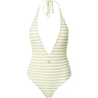 Calvin Klein Plunge One Piece Party Lime Talla: XS | Bañadores Outlet | Mujer | Verde