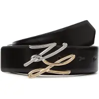 Karl Lagerfeld Cinturón negro / blanco