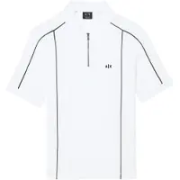 Armani Exchange para hombre. XM002375AF10366U0009 Polo Elegant blanco (S), Casual, Algodón, Manga corta, outlet 2026