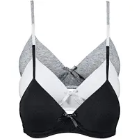 Bonprix Sujetador gris moteado / negro moteado / blanco