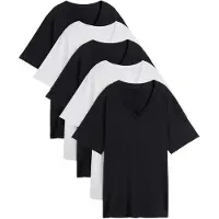 Bonprix Camiseta negro / blanco