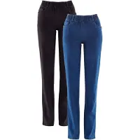 Bonprix Vaquero azul denim / negro denim