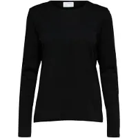 Selected Camiseta 'SLWESSENTIAL' negro