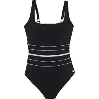 LASCANA Traje de baño negro / blanco