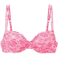 Venice beach Top de bikini rosa claro / blanco