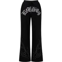 Ed Hardy Pantalón gris claro / negro