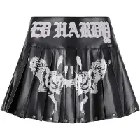 Ed Hardy Falda 'Ghost Rose' negro / offwhite