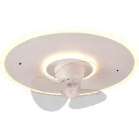 Reality Ventilador de techo NYBRO, diámetro 50 cm, color blanco