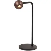 Lucide MONTANA - Lámpara de mesa - LED regulable - 1x5W 2700K - Color café