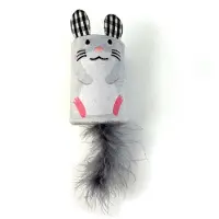 Happy pet , cojín para mascotas con estampado de rayas, color gris