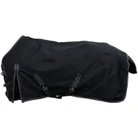 Premiere Ayc: Manta impermeable para caballos, color negro, talla 125-95 cm. Color: negro, talla: 125-95 cm