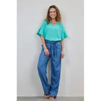 DIDI Pants Julia In Denim Mid Blue Talla: 36 | Pantalones Formales Outlet | Mujer | Azul