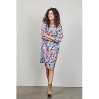 DIDI Dress Sydney In Green With Pink Blossom Print Talla: 34 | Blusón Outlet | Mujer | Verde
