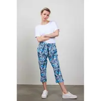 DIDI Travel Capri Journal In Offwhite With Blue Azur Fashion Prin Talla: 38 | Pantalones Formales Outlet | Mujer | Cian