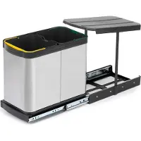 Emuca Papelera De Reciclaje 8131765 2x12l