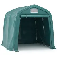 Syfax Carpa garaje de almacenamiento PVC verde 2,4x2,4 m