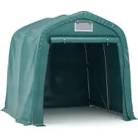 Syfax Carpa garaje de almacenamiento PVC verde 1,6x2,4 m