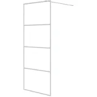 Syfax Mampara de ducha vidrio ESG transparente blanco 80x195 cm