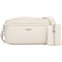 Kazar Bolso de hombro blanco lana