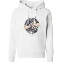 Jack & Jones Sudadera 'JJHONOLULU' verde pastel / naranja / negro / blanco moteado