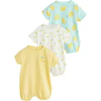 Next Pijama entero/body azul claro / limón / blanco