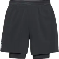 ON - Ropa para trail running - 5" Performance 2/1 Shorts Black - Talla M - Negro