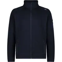 CMP - Jacket Jacquard Knitted 3H60747N - Forro polar size 56, azul/negro